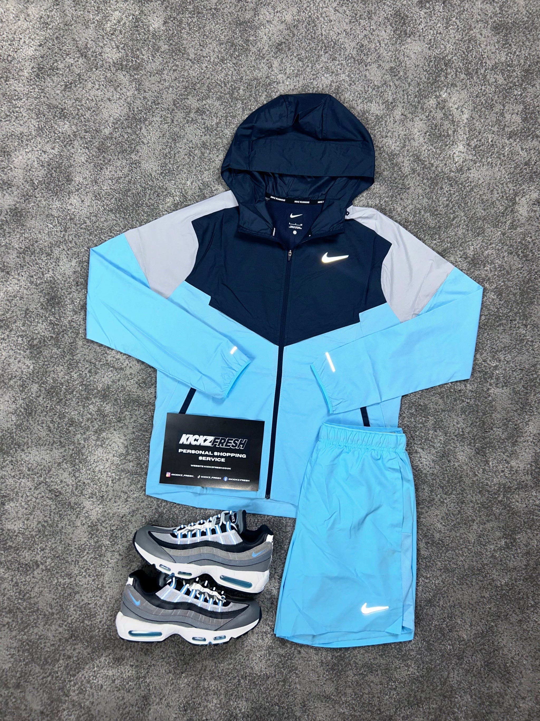 Nike Aquarius Navy Blue Windrunner Mens Set