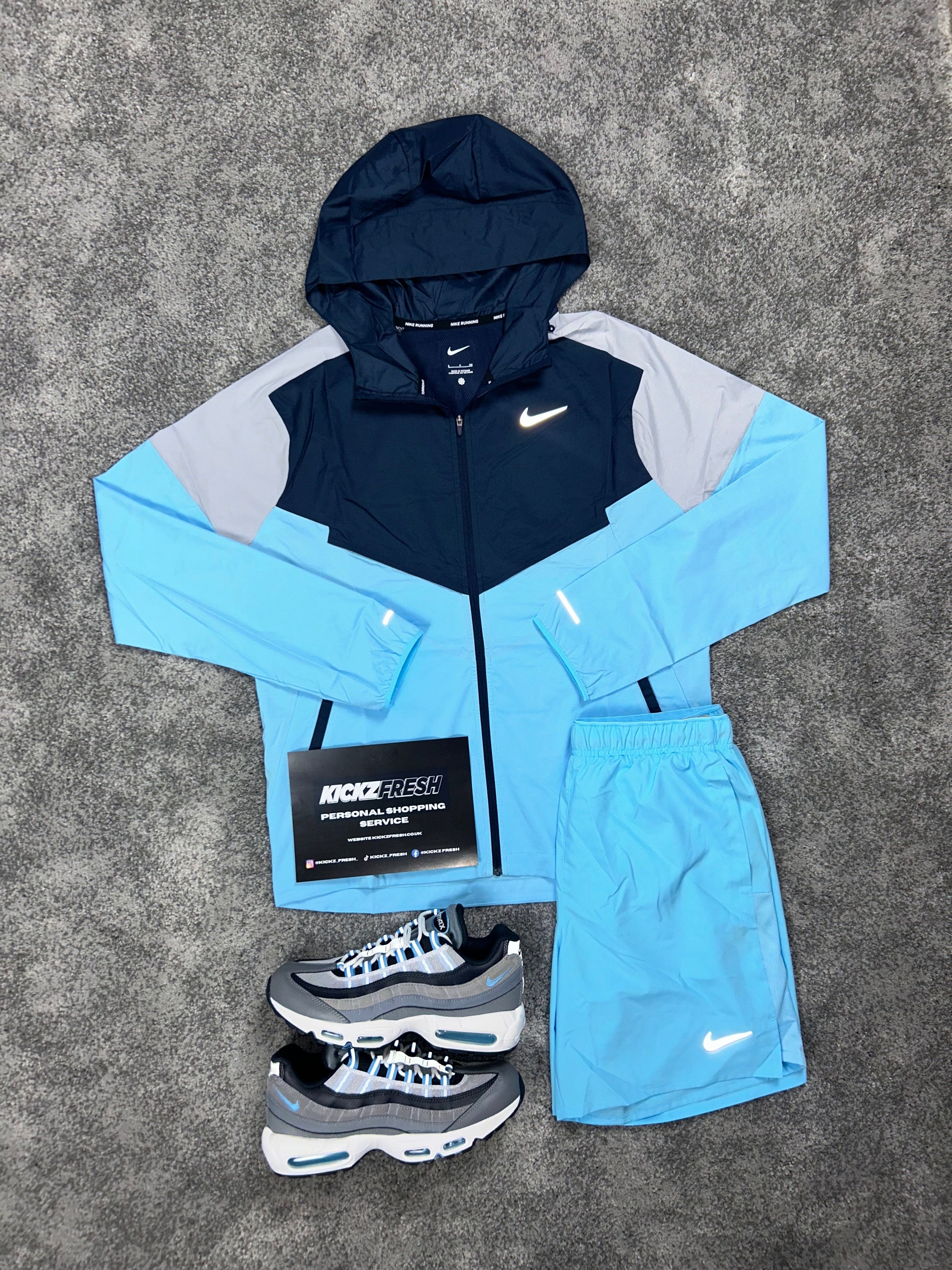 Nike Aquarius Navy Blue Windrunner Mens Set