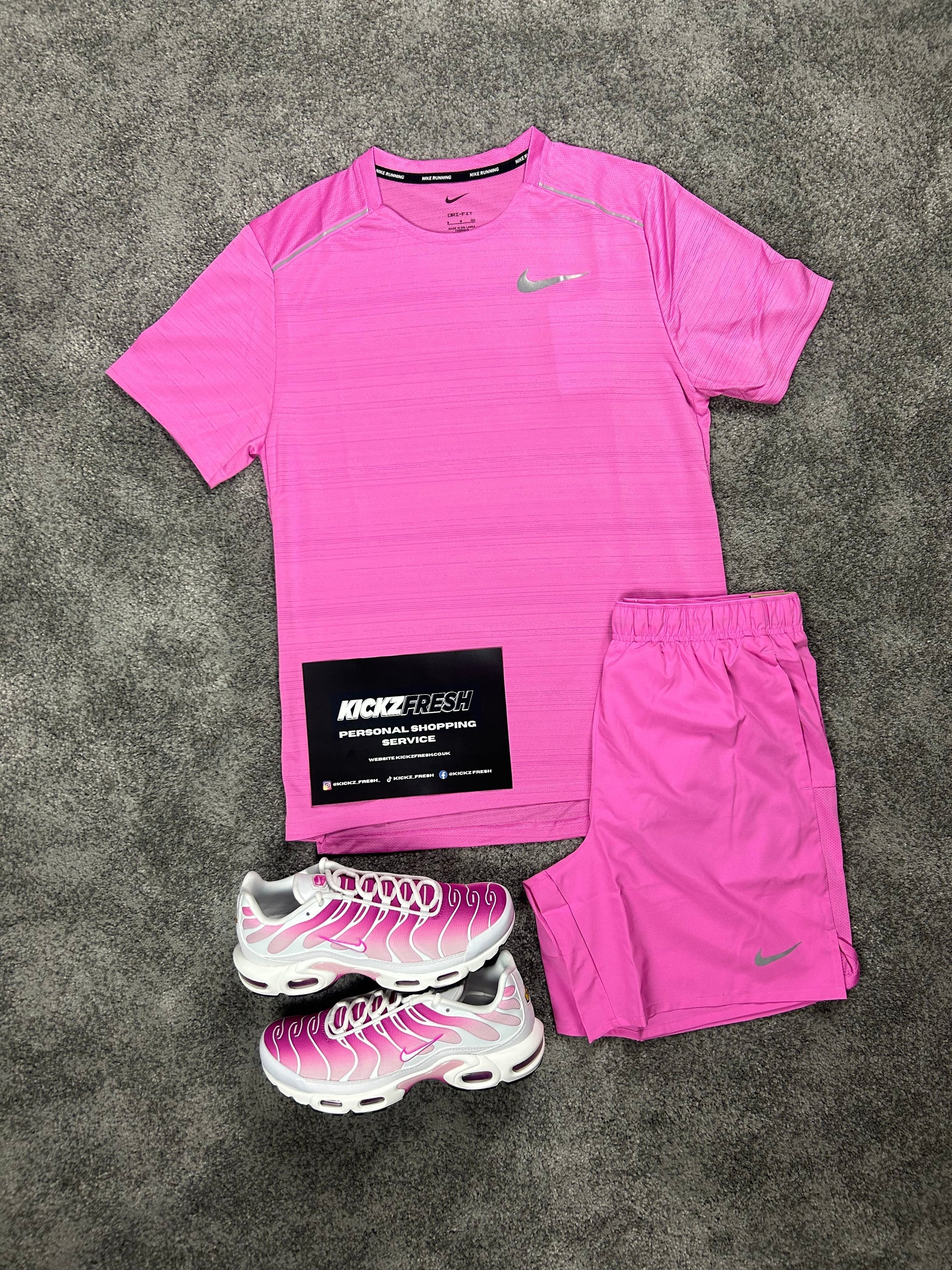 Nike Miler Hyper Pink Mens set