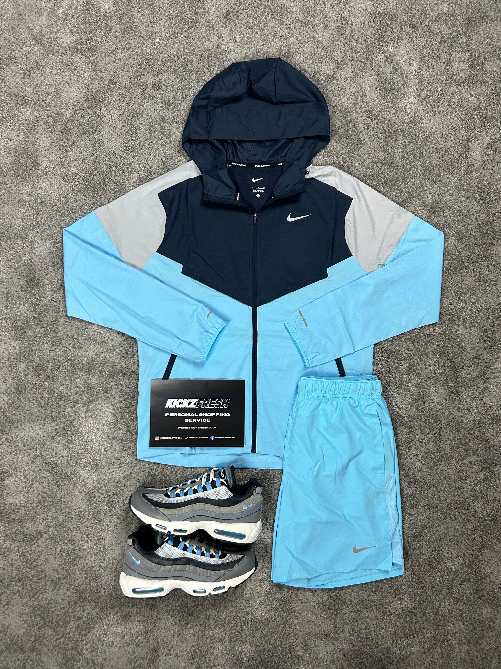 Nike Aquarius Navy Blue Windrunner Mens Set